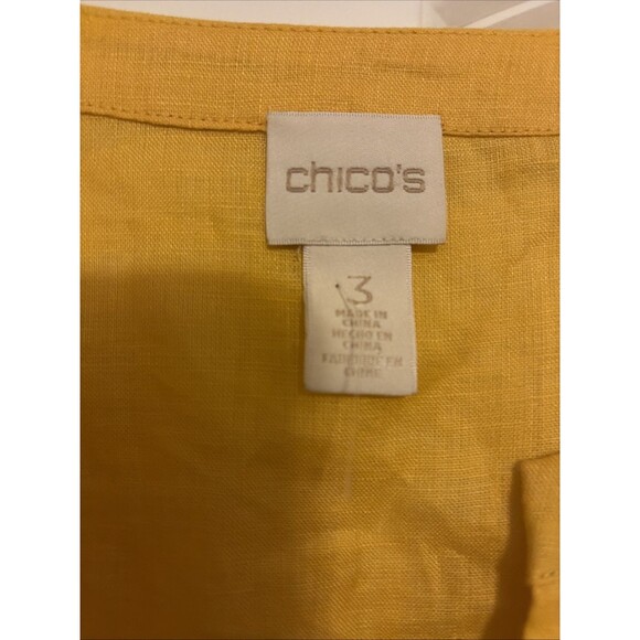 CHICO'S LINEN LACE TUNIC SIZE 3X - Picture 5 of 6